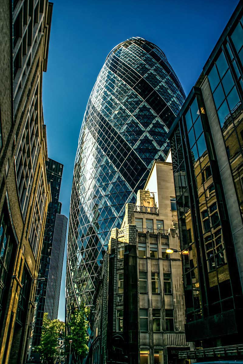 The Gherkin Building, London, UK